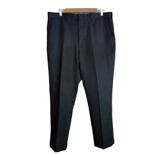 Knights Bridge Mens Size 38x29 Black Solid Dress Pants